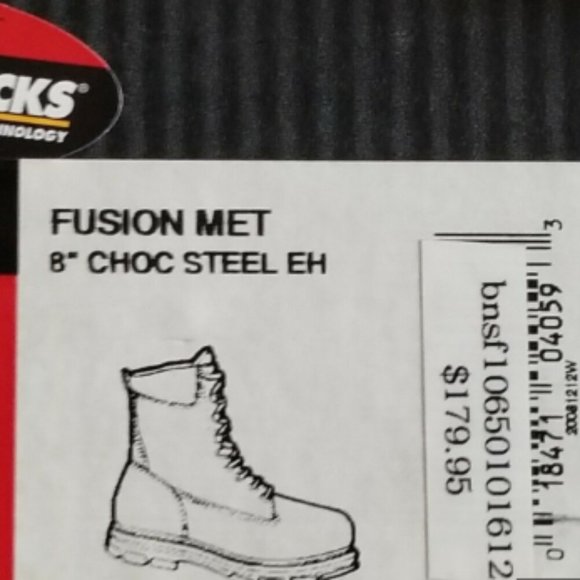 Men's Wolverine 8" Fusion Steel Toe Internal Meta Guard Work Boot W01664 Size 10 - Picture 11 of 11